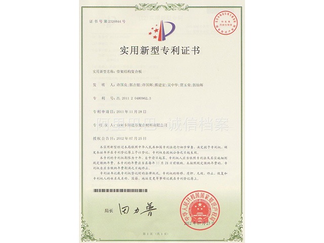骨架結構新型專利